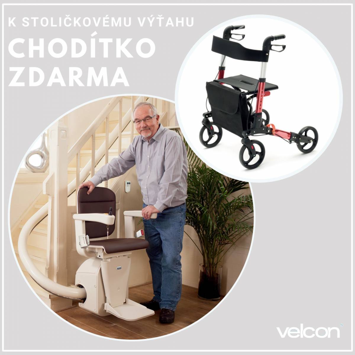 Stoličkový výťah - Darček chodítko