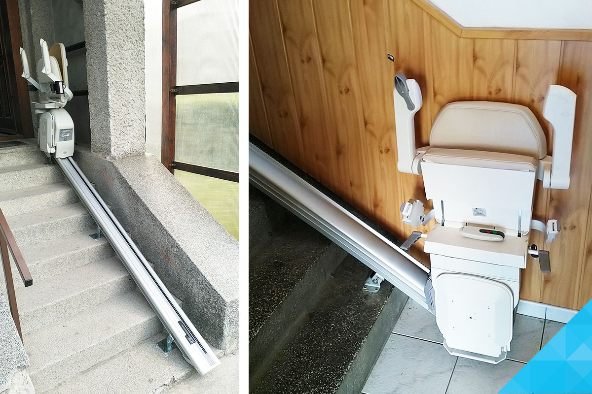 Skombinovali sme dve zdvíhacie zariadenia pre imobilných v jednej domácnosti